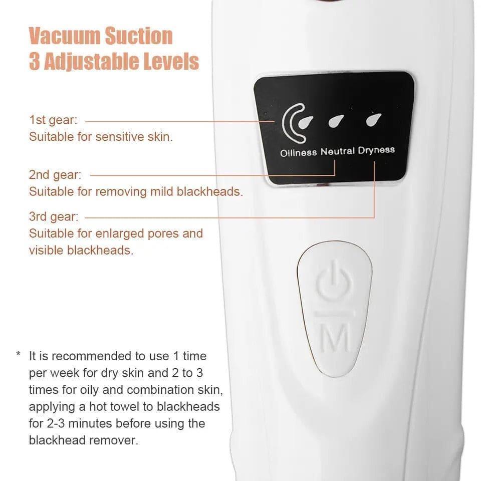 Blackhead Remover Nose pore vacuum/Clearner White Device