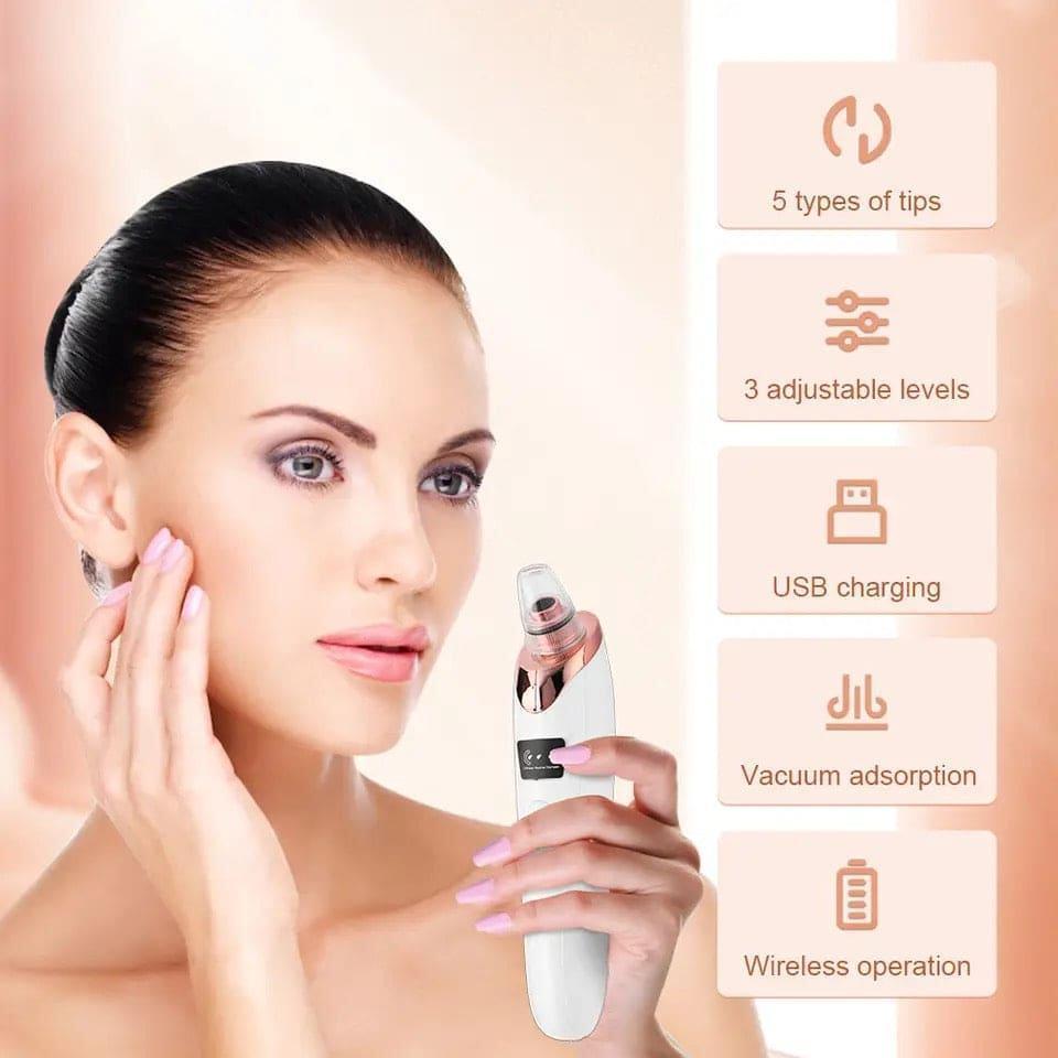 Blackhead Remover Nose pore vacuum/Clearner White Device