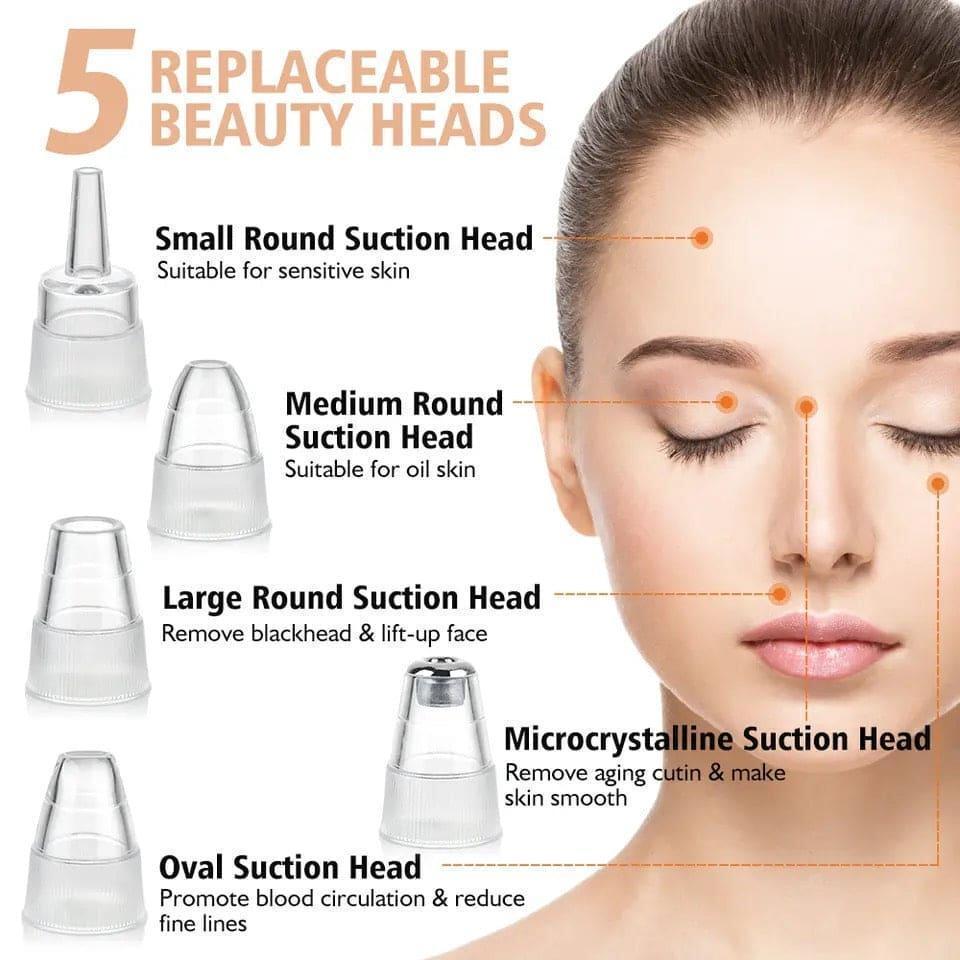 Blackhead Remover Nose pore vacuum/Clearner White Device
